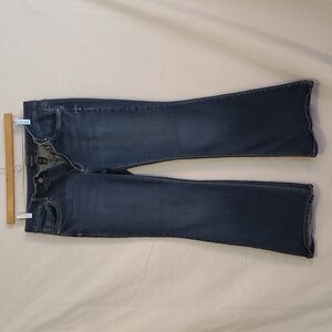White House Black Market blue flare jeans